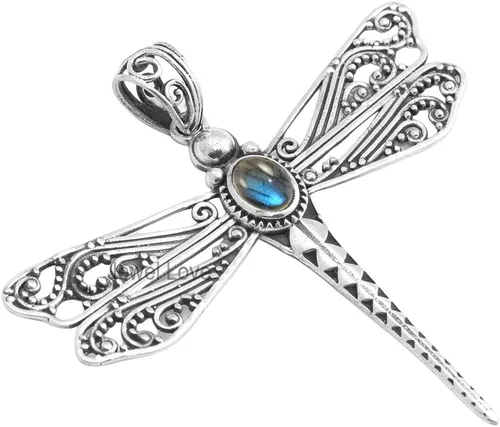 Vista 26 de Collar de plata de ley 925 para mujer, collar con colgante de piedras preciosas auténticas, collar con colgante hipoalergénico para regalo