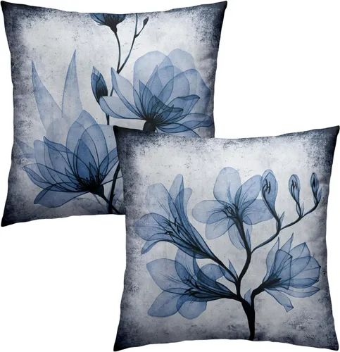 Vista 14 de Giwawa Juego de 2 fundas de almohada decorativas con diseño floral de girasol de 16 x 16 pulgadas, fundas de cojín decorativas para el hogar, sofá