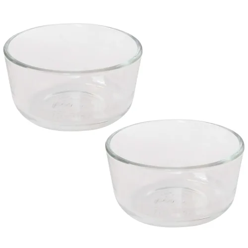 Vista 2 de Pyrex 7202 - Tazón de vidrio de 1 taza (paquete de 6) - Fabricado en Estados Unidos