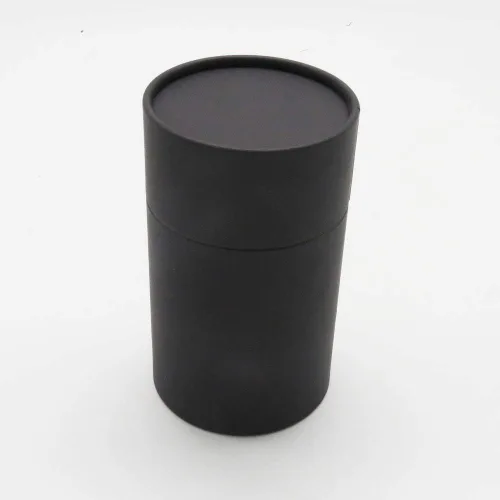 Vista 8 de WENPACK Paquete de 12 tubos de cartón con tapa, recipiente redondo de cartón (2.44 pulgadas de profundidad x 2.36 pulgadas de alto, Kraft)