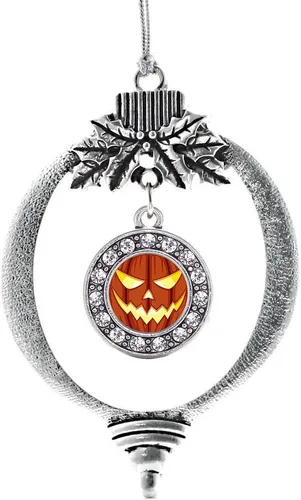 Vista 361 de Inspired Silver - Adorno de cromosoma 21 con dije de círculo de plata con joyas de circonita cúbica