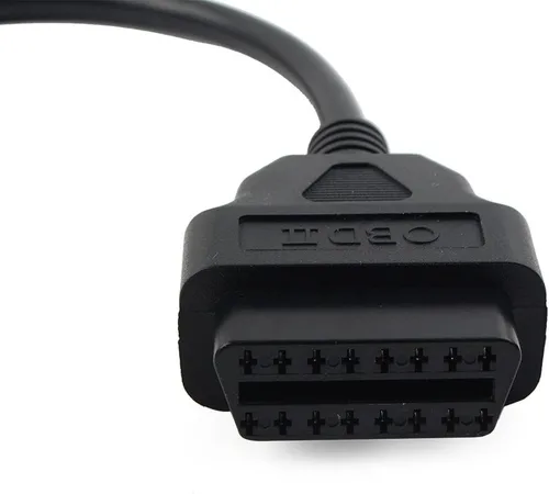 Vista 5 de 6Pins OBD2 motocicleta escáner herramienta de diagnóstico adaptador adaptador de cable, cable lector de código para Delphi