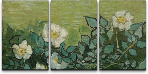 Vista 122 de wall26 Lienzo enmarcado para pared, juego de arte con flores de almendra de Vincent Van Gogh, naturaleza, ilustraciones de área silvestre, bellas