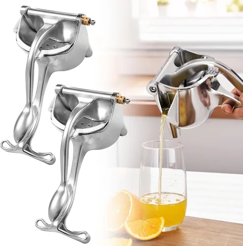 Vista 8 de Exprimidor manual de frutas resistente, exprimidor de jugo de frutas mejorado de aleación de aluminio de mano, agarre ergonómico antideslizante