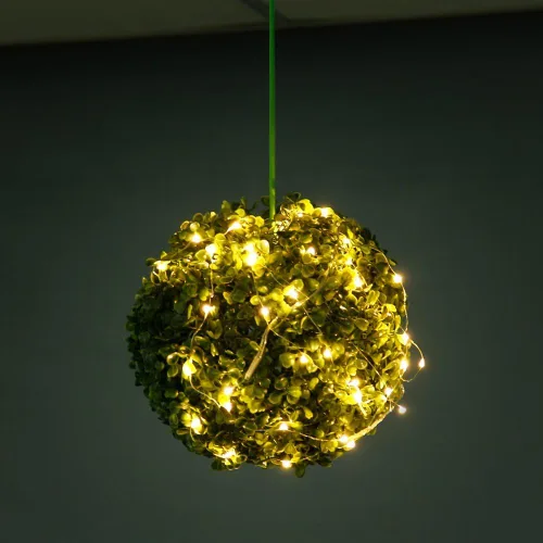 Vista 7 de Tira de luces led rutilantes con 20 luces de hadas led micro Cylapex, en cable de cobre revestido de plata de 3.3 pies, funciona con dos