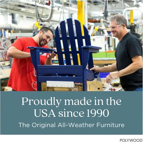 Vista 8 de POLYWOOD AD4030AR Silla clásica Adirondack para exteriores, polietileno, Aruba