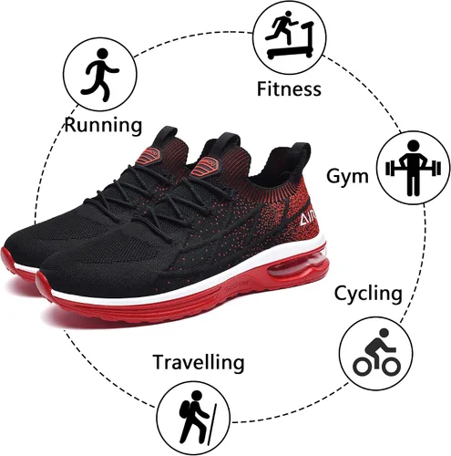 Vista 6 de AiEles Tenis deportivos para hombre Air Running US 7.5-US 13