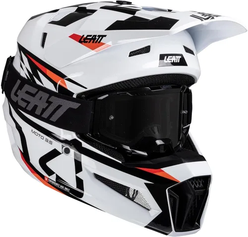 Vista 2 de Leatt Casco compuesto Moto 3.5 con kit de gafas 3.5