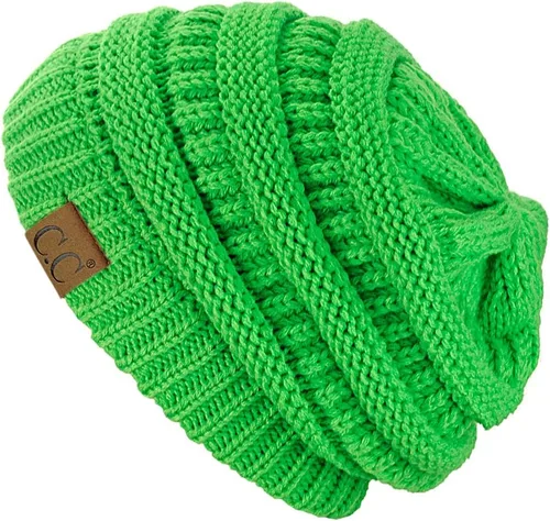 Vista 176 de C.C Trendy Warm Chunky Soft Stretch Cable Knit Beanie
