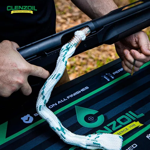 Vista 7 de CLENZOIL Field & Range Cobra Bore Cleaner Gun Barrel Cleaning Tool Brass Brush Embedded in Cotton Bore Rope