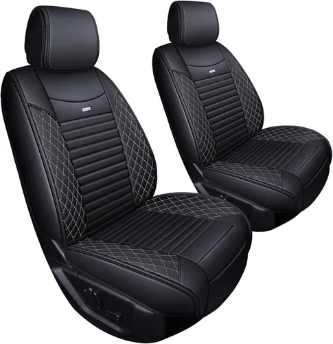 Vista 8 de Fundas de asiento de coche Aierxuan de piel, para asiento delantero, para camión