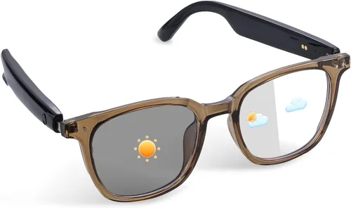 Vista 13 de Lentes inteligentes para mujeres y hombres, gafas de luz azul Bluetooth con lentes de sol polarizadas UV400 adicionales, compatibles