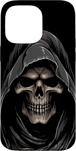 Vista 21 de Carcasa con capucha de fantasma de calavera para iPhone 17