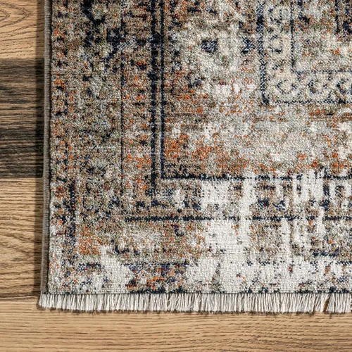 Vista 6 de nuLOOM Alfombra de interior con borlas de alto rendimiento, tejida a máquina, fácil de limpiar, duradera, sin deshilachado, 9 x 12 pies, Charvi
