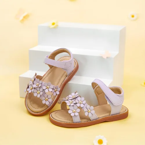Vista 4 de GINFIVE Sandalias para niñas pequeñas, sandalias para niñas y niños pequeños