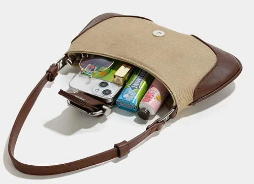 Vista 4 de Bolsas Hobo para mujer, mini bolso de mano, bolso de mano Yk2, bolso cruzado de hombro, mini monederos, bolsos de mano, bolso de mano vintage
