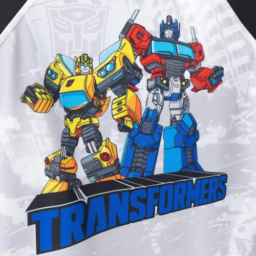 Vista 8 de Transformers Megatron Optimus Prime - Conjunto de traje de baño y protector de erupción de abejorro para niños pequeños a grandes