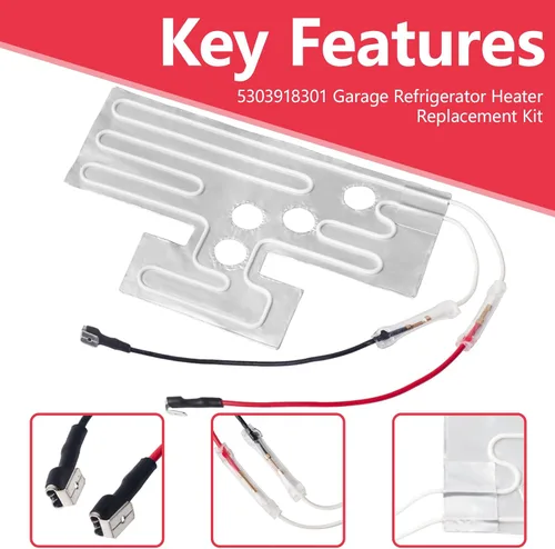 Vista 5 de 5303918301 Kit de calentador de garaje para refrigerador Frigidaire Kenmore, reemplaza PS900213 AP3722172 AH900213 Juego de calentador de garaje