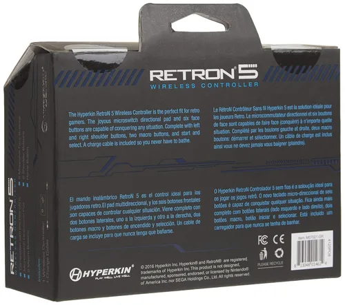 Vista 3 de Hyperkin RetroN 5 Bluetooth Wireless Controller (Gray)