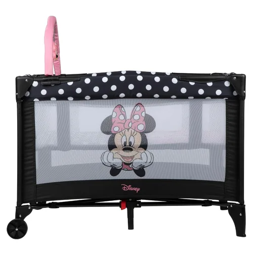 Vista 5 de Disney Baby® 3D Ultra Play Yard con moisés y bolsa de almacenamiento, Peeking Minnie
