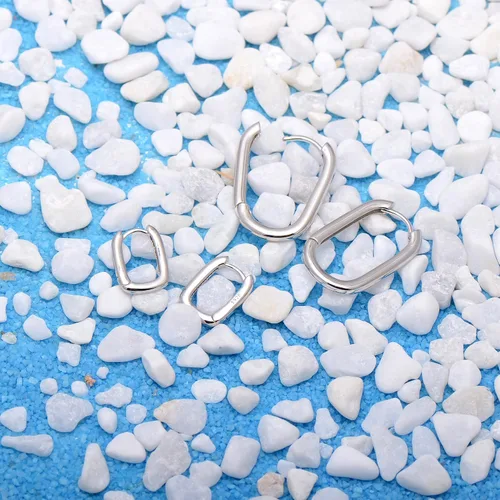 Vista 11 de Joseph Brothers Tiny Hoop Sterling Silver Huggie Earrings for Women