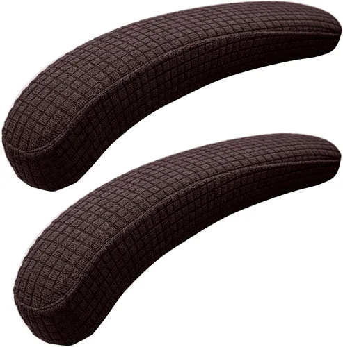 Vista 13 de Melaluxe 2 fundas de poliéster extraíbles para reposabrazos de silla de oficina (beige)