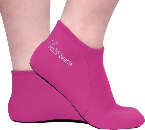 Vista 5 de FitsT4 Sports Calcetines de agua de neopreno de 0.118 in con aleta de esnórquel antideslizante para hombres y mujeres