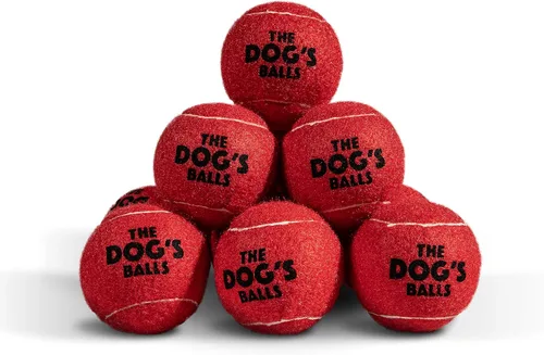 Vista 13 de The Little Dog's Balls - Pelotas de tenis para perros pequeños y cachorros, color azul, paquete de 6, pelotas de fieltro no abrasivas, núcleo
