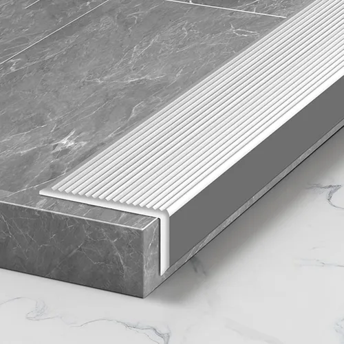 Vista 11 de ARCVOX Protector de borde de umbral en forma de L, tiras de transición para pisos resistentes a la suciedad, protector de borde de aluminio