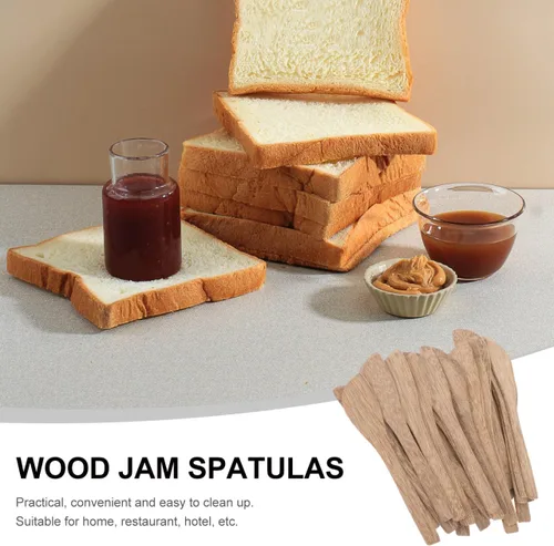 Vista 9 de INOOMP 30 unidades de mantequilla de madera, queso de madera, jalea de maní, sándwich, crema para esparcidor, desayuno, postre, condimento