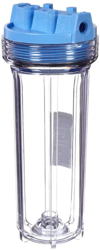 Vista 3 de Pentair Pentek 158005 - Carcasa de filtro de línea delgada tradicional, 3/8 pulgadas NPT #10 para debajo del fregadero, carcasa opaca del filtro