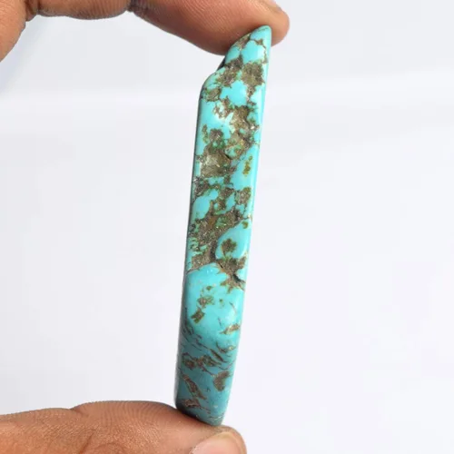 Vista 3 de GEMHUB Losa auténtica de turquesa natural pura de 217.50 quilates sin cortar azul turquesa cristal azul turquesa piedra suelta, Gema, Arizona - azul