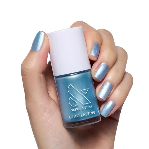 Vista 17 de Olive & June - Esmalte de uñas de larga duración, similar al gel, no necesita lámpara, dura hasta 10 días, brillo sin 15 ingredientes nocivos