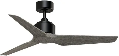 Vista 9 de Fanimation TriAire Custom 48 In Ceiling Fan, Black, Black Blades Light kit sold separately. Damp rated for indoor/outdoor use. Remote included.