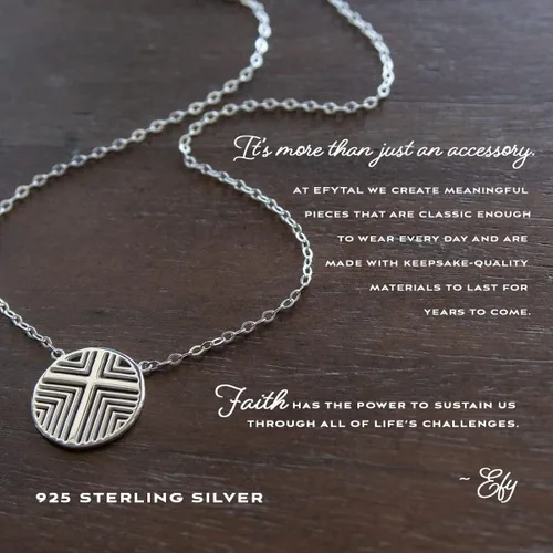 Vista 2 de EFYTAL Regalos de confirmación para niñas adolescentes, collar de cruz de plata esterlina para mujeres, regalo de primera comunión para niñas