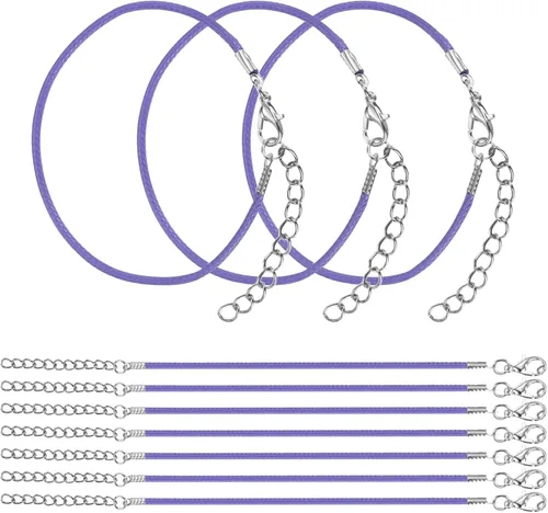 Vista 30 de MECCANIXITY 10 cordones de pulsera verde militar, pulsera de amistad ajustable de 9 pulgadas, cordón de poliéster encerado de 0.059 in con cierre