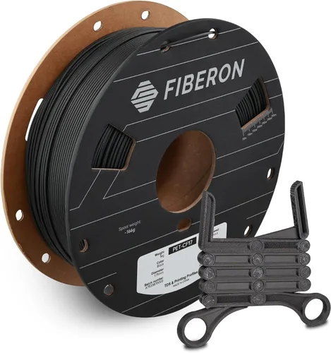 Vista 21 de Polymaker Fiberon ASA-CF08 Filamento ASA de fibra de carbono de 0.07 in 4.370 - 0.07 in Fiberon Asa-cf08 Negro 1.1 lbs (Código hexagonal: #000000)