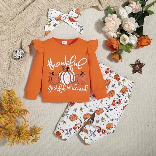 Vista 2 de Halloween for Toddlers Cap Sleeve Halloween Costumes for Toddler Girls Pumpkin Halloween Costume for Girl