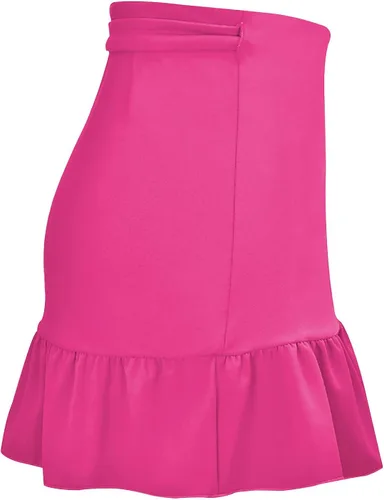 Vista 4 de ChinFun Women's Ruffle Sarongs Beach Wrap Swimwear Bikini Tankini Cover Up Summer Swim Pleated Skirts Swimdress