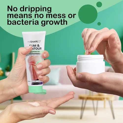 Vista 9 de Reshape+ Gel anticelulítico para tensar la piel, crema reafirmante para estrías, 8 onzas líquidas (paquete de 2)