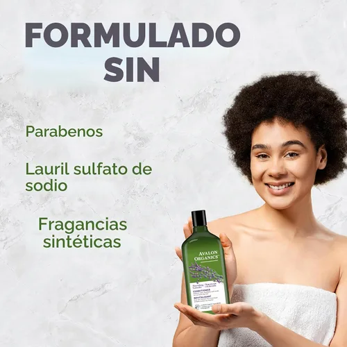 Vista 8 de Avalon Organics Acondicionador, lavanda nutritiva, 11 onzas