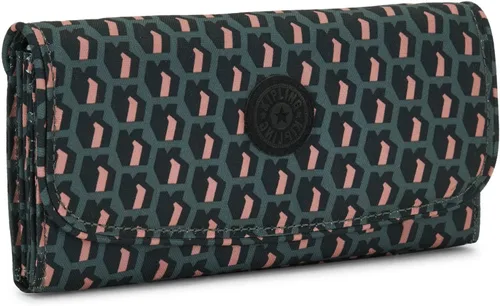 Vista 2 de Kipling Money Land para mujer, tecnología RFID anti-hacker, billetera de nailon a presión