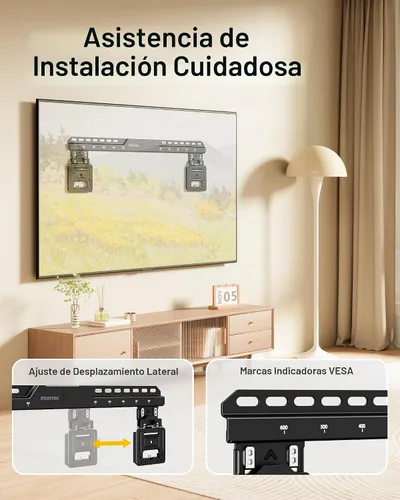 Vista 7 de monTEK Soporte de pared para TV ultra delgado de 0.35 pulgadas