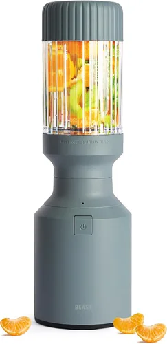 Vista 15 de The Beast Mini Blender Plus Mini licuadora de cocina para encimera Mezcla de batidos y batidos, aderezos, salsas, salsas Recipientes Azul