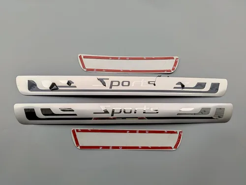 Vista 5 de Protector de rasguños para umbral de puerta de automóvil, compatible con Nissan Altima Kicks Rogue Sentra 2019-2023, accesorios para paneles