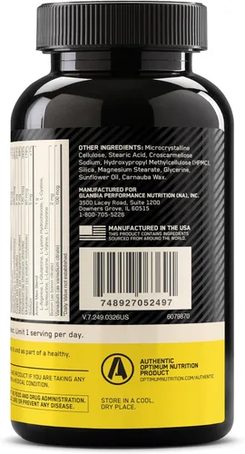 Vista 8 de Optimum Nutrition Opti-Men Suplemento multivitamínico diario, 240 Ct