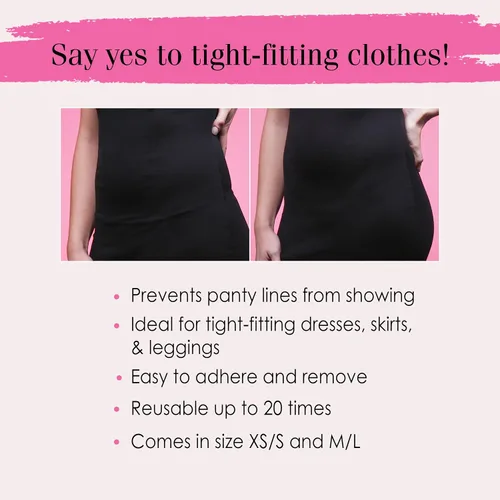 Vista 4 de Hollywood Fashion Secrets, Tanga Adhesiva Reutilizable Skip the Line