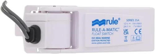 Vista 2 de Rule Interruptor Marino Rule-A-Matic de 35A - Interruptor Automático de Bomba de Sentina de 12V - Libre de Mercurio, Duradero, Confiable y Fácil