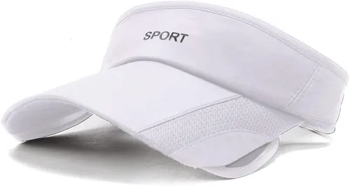 Vista 2 de Viseras solares para mujer con visera retráctil, visera de golf, protección UV, gorra de playa, tenis, correr, deporte, sombrero ajustable