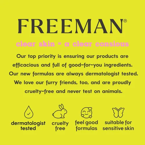 Vista 8 de Freeman Set de 4 mascarillas faciales hidratantes – Kit de mascarillas en láminas de humedad y brillo con parches para debajo de los ojos, cuidado